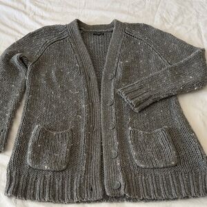 Who What Wear Chunky Charcoal Knit Cardigan sz L